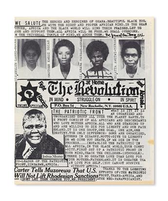 (RADICALISM--PAN-AFRICANISM.) TOMAZ, DR. JAMAL BEN. The Revolution at Home, five issues.